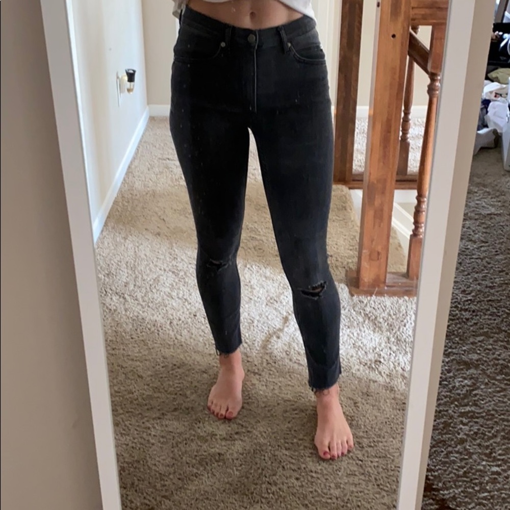Cheap Monday Black Washed Jeans